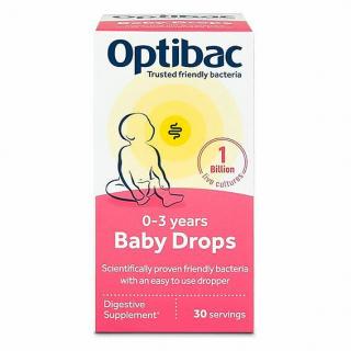 Optibac Optibac Baby Drops 10 ml (Probiotika pro děti v kapkách)