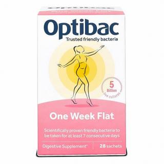 Optibac Optibac One Week Flat 28 x 1,5g sáček (Probiotika při nadýmání a PMS)