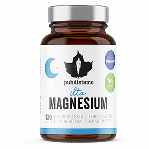 Puhdistamo Puhdistamo Night Magnesium 120 kapslí (Hořčík)