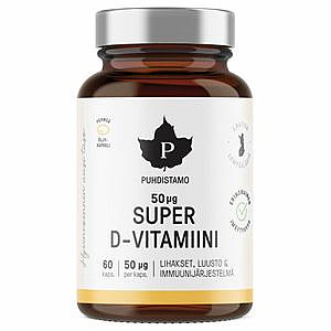 Puhdistamo Puhdistamo Super Vitamin D 2000 iu 60 kapslí