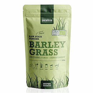 PURASANA Purasana Barley Grass Raw Juice Powder bio 200 g (Zelený ječmen)