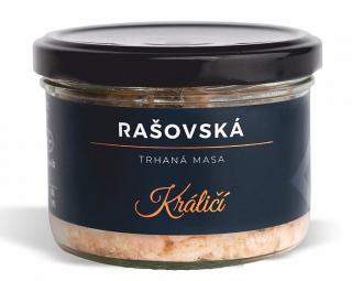 RAŠOVSKÁ Rašovská Trhané maso Králičí 160 g