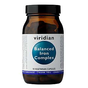 VIRIDIAN NUTRITION Viridian Balanced Iron Complex 90 kapslí (komplex železa s vitamíny)