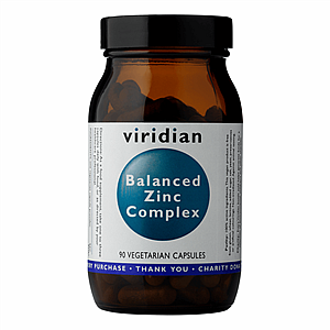 VIRIDIAN NUTRITION Viridian Balanced Zinc Complex 90 kapslí (chelatovaná forma zinku)
