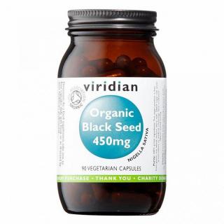 VIRIDIAN NUTRITION Viridian Black Seed 450 mg 90 kapslí Organic (Bio egyptský černý kmín)