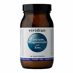 VIRIDIAN NUTRITION Viridian Calcium Magnesium with Zinc 100 g (vápník, hořčík a zinek)