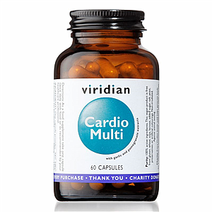 VIRIDIAN NUTRITION Viridian Cardio Multi 60 kapslí (Multivitamín pro kardiovaskulární systém)