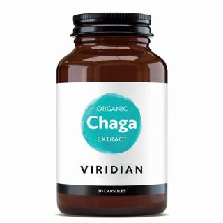 VIRIDIAN NUTRITION Viridian Chaga Extract 30 kapslí Organic