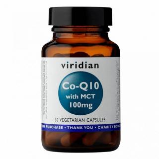 VIRIDIAN NUTRITION Viridian Co-enzym Q10 with MCT 100mg 30 kapslí (Koenzym Q10)