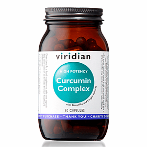 VIRIDIAN NUTRITION Viridian Curcumin Complex 90 kapslí (kurkuma, kadidlovník, zázvor)