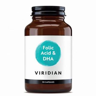 VIRIDIAN NUTRITION VIRIDIAN FOLIC ACID DHA 90 KAPSLÍ (kyselina listová s DHA)