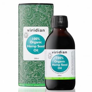 VIRIDIAN NUTRITION Viridian Hemp Seed Oil 200 ml Organic (Konopný olej)