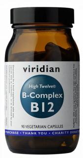 VIRIDIAN NUTRITION Viridian High Twelve B Complex B12 90 kapslí