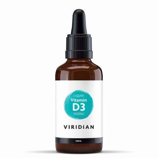 VIRIDIAN NUTRITION Viridian Liquid Vitamin D3 2000IU 50ml