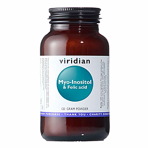 VIRIDIAN NUTRITION Viridian Myo-Inositol and Folic Acid 120g (Myo-Inositol s kyselinou listovou)