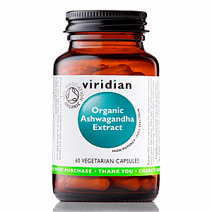 VIRIDIAN NUTRITION Viridian Organic Ashwagandha Extract 60 kapslí (Indický ženšen)