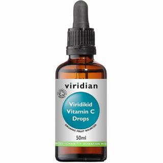 VIRIDIAN NUTRITION VIRIDIAN VIRIDIKID VITAMIN C DROPS 50 ML ORGANIC PRO DĚTI