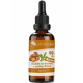 Zdravý den Zdravý den Stevia kapky 50 ml karamel