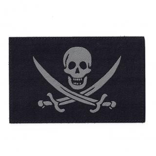 Battle Tested Gear | Pirate Flag Jolly Roger Patch - Čierna