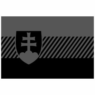 Battle Tested Gear | SVK Flag Stickers - Shadow Grey / Large