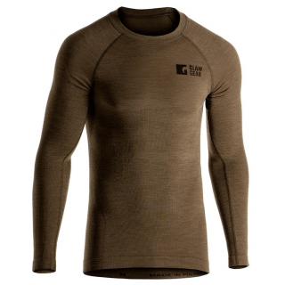 Clawgear | Merino Seamless Shirt LS - Stonegrey Olive / XXL