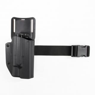 Duty Kydex Holster Glock 17 - Black / Pravák / Surefire X300 Ultra B