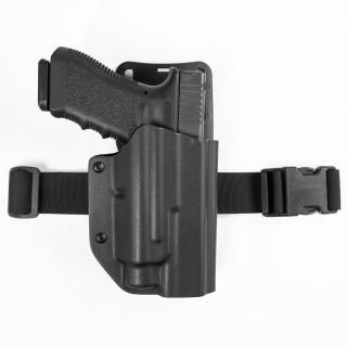 Duty Kydex Holster Glock 17 - Black / Pravák / TLR-2