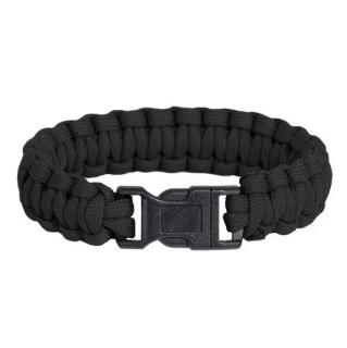 Pselion Paracord Bracelet - Black / 20 cm