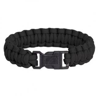 Pselion Paracord Bracelet - Black / 22 cm