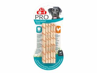 8in1 PRO Dental Twisted Sticks - dentálne tyčinky pre psov 55g