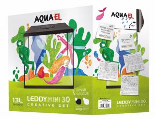 AQUAEL Akvárium Set LEDDY MINI 30 čierne 12,6L