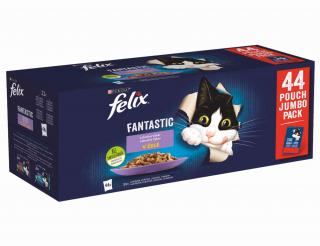 FELIX Fantastic kapsičky - hovädzie / kura / losos / tuniak v želé 44x85g
