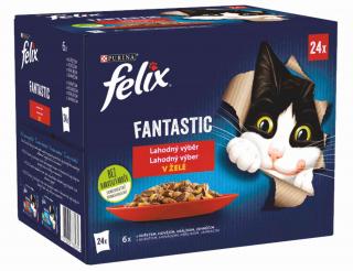 FELIX Fantastic kapsičky - kura / hovädzie / králik / jahňacie v želé 24x85g