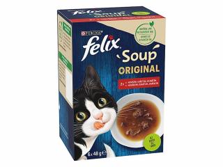 FELIX Soup polievky s hovädzím, kuraťom a jahňacím 6x48g
