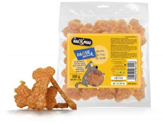 Hau&amp;Miau PAUSE SNACK Bones with chicken and rice 500g kosti z kuracieho mäsa s ryžou