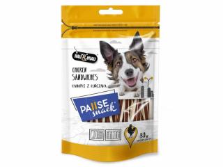 Hau&amp;Miau PAUSE SNACK chicken cod sandwiches 80 g