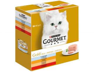 Konzervy GOURMET GOLD paštéty 8x85g