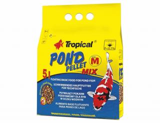 Krmivo pre jazierkové ryby TROPICAL-Pond Pellet Mix M 5L/550g