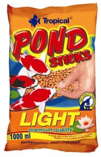 Krmivo pre jazierkové ryby TROPICAL-Pond Sticks Light 1L/90g sáčok