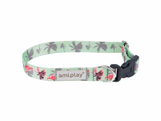 Obojok pre psa Amiplay BeHappy L - flamingo