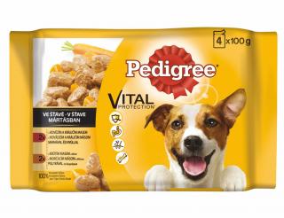 Pedigree kapsičky ADULT  hovädzina+jahňa / morčacie v šťave 4x100g