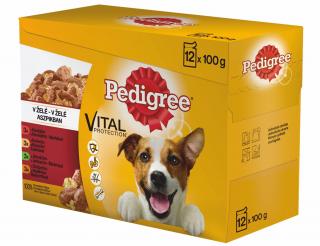 Pedigree kapsičky ADULT  kuracie / jahňacie / hydinové / hovädzie v šťave 12x100g