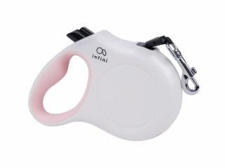 Samonavíjacie vodítko pre psa Infini Freedom S 3m/12kg biele