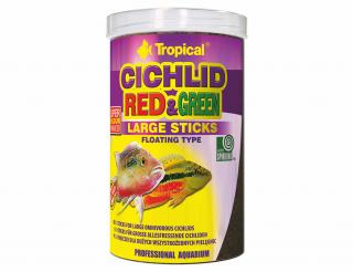 TROPICAL-Cichlid Red &amp; Green Large Sticks 1000ml/300g