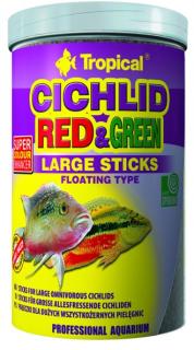 TROPICAL-Cichlid Red &amp; Green Large Sticks 250ml/75g