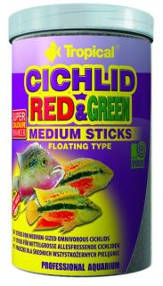 TROPICAL-Cichlid Red &amp; Green Medium Sticks 1000ml/360g