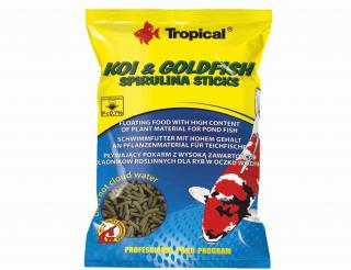 TROPICAL-POND Koi &amp; goldfish spirulina sticks 1L/90g sáčok