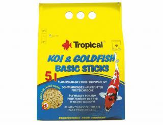 TROPICAL-POND Krmivo pre ryby v jazierkach Koi-Goldfish Basic sticks  5L/400g