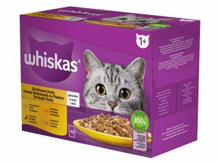 WHISKAS kapsička hydinový výber - kura / morka / hydina / kačka v želé 12x85g