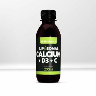 BioMedical Liposomal Calcium + D3 + C - Lipozomálny vápnik, D3, C 200 ml